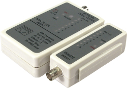 Инструмент/Тестер LogiLink WZ0011, тестер за LAN кабели, за RJ45 / RJ12 / RJ11 и BNC