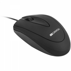 Мишка CANYON CNE-CMS1 - wired optical Mouse with 3 buttons, DPI 1000, Black