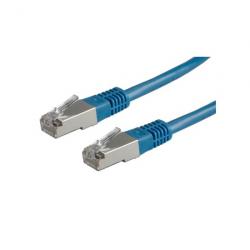 Медна пач корда ROLINE 21.15.0144 :: FTP Patch кабел, Cat. 5e, 2.0 м, AWG26, син цвят