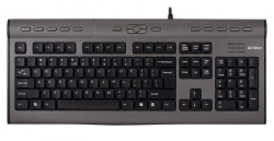 Клавиатура Mултимедийна клавиатура A4TECH KL-7MUU, изход за микрофон-слушалки, USB порт