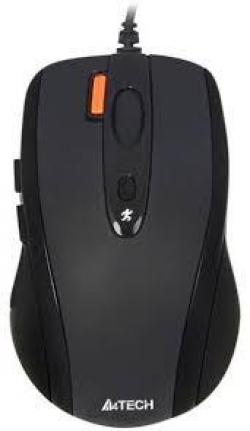 Мишка Жична мишка A4Tech N-70FX, V-Track PADLESS, Черен, USB