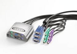 VALUE-14.99.3260-Avtomatichen-KVM-Switch-Star-1x-User-4x-PCs-tip-PS-2-s-4-KVM-kabela-1.8-m