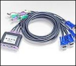 ATEN-CS64A-KVM-prevklyuchvatel-4h-1-avtom.-PS2-audio-vklyucheni-kabeli