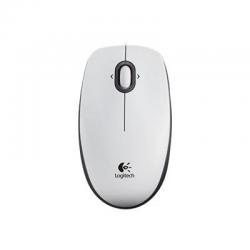 Мишка Жична оптична мишка LOGITECH B100, Бял, USB