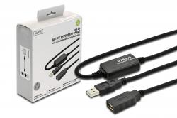 DIGITUS DA-73100-1 :: USB 2.0 активен удължителен кабел, 10.0 м
