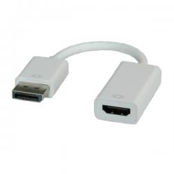 Кабел/адаптер Adapter DP M - HDMI F, w-Cable, Roline 12.03.3134