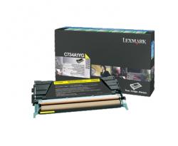 Тонер за лазерен принтер Lexmark C734A1YG C-X734, 746, X738 Yellow Return Programme 6K Toner Cartridge
