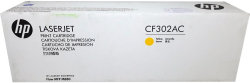 Тонер за лазерен принтер HP CF302AC, оригинален, за HP LaserJet Flow MFP M880, 32000 копия, жълт цвят