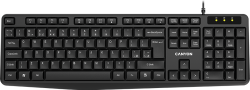 Клавиатура CANYON Wired Keyboard, 104 keys, USB2.0, Black