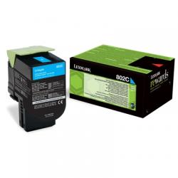 Тонер за лазерен принтер Lexmark 80C20C0 CX310, 410, 510 Cyan Return Programme 1K Toner Cartridge