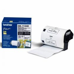 Касета за етикетен принтер Brother DK-11240 Barcode Paper Labels, 51mmx102mm, 600 labels per roll, Black on White