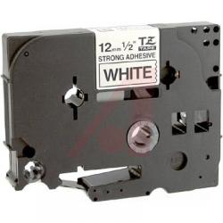 Касета за етикетен принтер Brother TZe-S231 Tape Black on White, Strong Adhesive, 12mm, 8 m - Eco