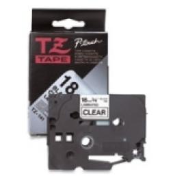 Касета за етикетен принтер Brother TZe-S241 Tape Black on White, Strong Adhesive, 18mm, 8 m - Eco