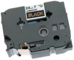 Касета за етикетен принтер Brother TZe-354 Tape Gold on Black, Laminated, 24mm, 8 m - Eco