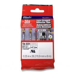 Brother-TZe-S221-Tape-Black-on-White-Strong-Adhesive-9mm-8m
