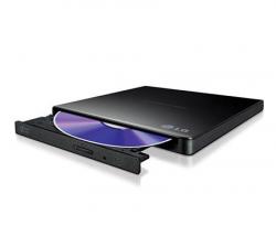 Оптично устройство Външно USB DVD записващо устройство LG GP57EB40, USB 2.0, Черен