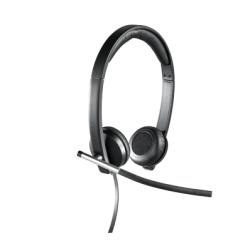 Слушалки Logitech USB Headset H650e Stereo, Flexible Mic, In-line Controls, Echo Cancellation,