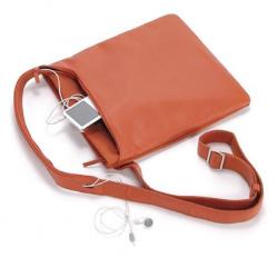Принадлежност за смартфон TUCANO BFICI-O :: Чанта за iPod - MP3 - GSM, Fina City, кожена, оранжев цвят