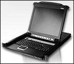 KVM продукт ATEN CL5716M :: 16-портов Slideaway™ LCD KVMP превключвател с 17" LCD Console