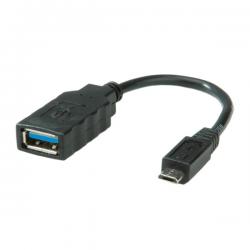 Кабел/адаптер Cable USB3.0 A-Micro B, F-M, OTG, 15cm, 11.02.8315