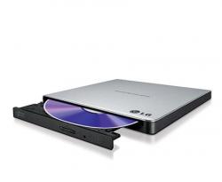 Оптично устройство Външно USB DVD записващо устройство LG GP57ES40, USB 2.0, сребърно сиво
