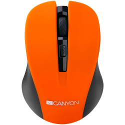 Мишка CANYON CNE-CMSW1(Wireless, Optical 800-1200 dpi, 4 btn, USB), Orange