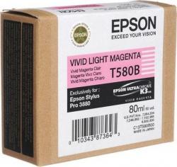 Касета с мастило Epson T580 Vivid Light Magenta for Stylus Pro 3880 80ml 