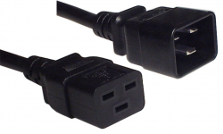 Аксесоар за UPS Eaton 2 IEC output cords 16A IEC C19 - IEC C20  (1.90 m)