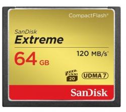 SD/флаш карта Карта памет SANDISK  Extreme&reg; CompactFlash&reg; Memory Card 64Gb