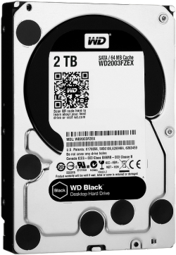 Хард диск / SSD HDD 2TB WD Black, WD2003FZEX, 7200rpm, 64MB, S-ATA3