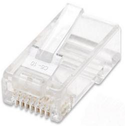 Мрежов аксесоар INTELLINET 502399 :: Накрайник UTP cat. 5e, RJ-45, за едножилен кабел, 100 бр. в буркан