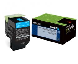 Тонер за лазерен принтер Lexmark 80C2SC0 CX310, 410, 510 Cyan Return Programme 2K Toner Cartridge