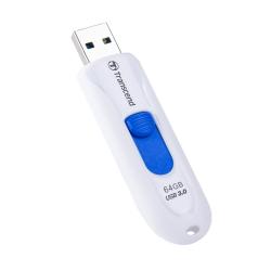 Transcend 64GB, USB3.1, Pen Drive, Capless, White