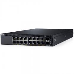 Комутатор/Суич Dell Networking X1018P Smart Web Managed Switch, 16x 1GbE PoE and 2x 1GbE SFP ports