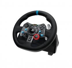 Мултимедиен продукт Logitech G29 Driving Force Racing Wheel, PlayStation 4, PlayStation 3, PC, 900° Rotation, Dual Motor Force Feedback, Adjustable Pedals, Leather 