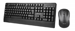 Клавиатура Комплект Delux K6700G+M335GX с БДС кирилизация, безжичен