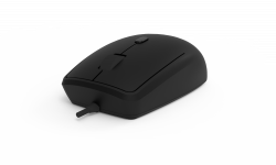 Мишка USB оптична мишка Delux M330BU черна