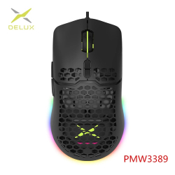 Мишка RGB геймърска мишка Delux M700(PMW3389)