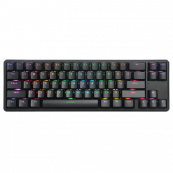 Клавиатура Delux KM32 механична геймърска USB Type-C/BТ v5.0 Rainbow RGB LED