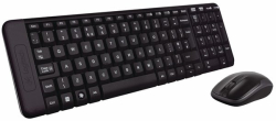 Клавиатура Logitech MK200 комплект клавиатура+мишка, безжични wireless, с БДС, черен цвят