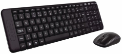 Logitech MK200 комплект клавиатура+мишка, безжични wireless, с БДС, черен цвят