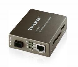 Медия конвертор TP-LINK MC112CS, 10-100M RJ45 към 100M SM SC влакно, Tx1310- Rx1550nm, 20км