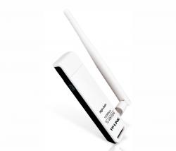 Мрежова карта/адаптер Безжичен адаптер TP-LINK TL-WN722N, N150, USB2.0, 2.4GHz, 802.11n/g/b, 1x външна