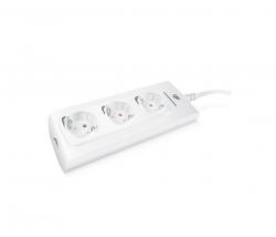 Контакт Управляем разклонител Ubiquiti mPower, 3 гнезда, WiFi свързаност, стенен монтаж