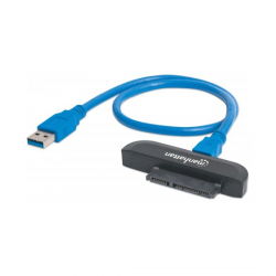 Кабел/адаптер MANHATTAN 130424 :: SuperSpeed USB 3.0 към SATA 2.5" адаптер