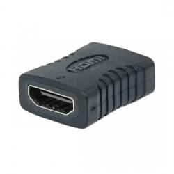 Кабел/адаптер MANHATTAN 353465 :: Удължителен адаптер HDMI А-F към HDMI А-F, Black, 4К