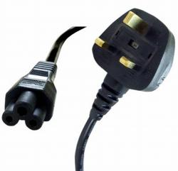 Кабел/адаптер Захранващ кабел, английски стандарт, за адаптер за лаптоп 3 пина (тройка)