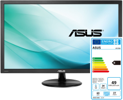 Монитор Asus VP278H 27" 1920 x 1080 Full HD, TN, 75Hz, 1ms, 2x HDMI, 1x VGA, черен цвят