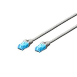 Медна пач корда ASSMANN DK-1512-300 :: DIGITUS UTP Patch кабел, Cat.5e, сив, 30.0 м