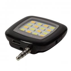 Принадлежност за смартфон External LED flashlight w battery, LogiLink AA0080